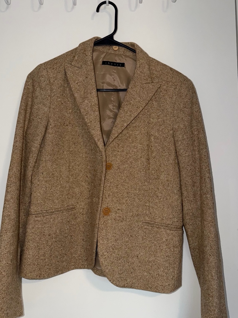 Theory Wool-Blend Tan Sport Coat